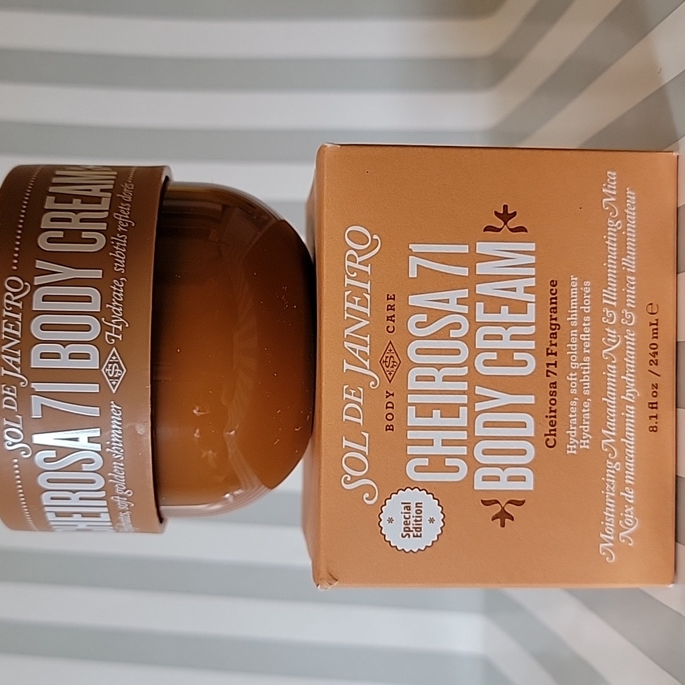 Sol de Janeiro Cheirosa 71 Body Cream 8oz Hydrates, Soft Golden Shimmer